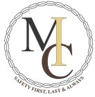 MCI SAFETY FIRST, LAST & ALWAYS