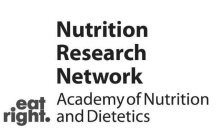 NUTRITION RESEARCH NETWORK EAT RIGHT. ACADEMY OF NUTRITION AND DIETETICS