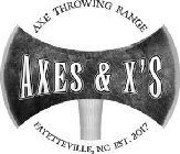 AXE THROWING RANGE AXES & X'S FAYETTEVILLE, NC EST. 2017