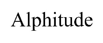 ALPHITUDE