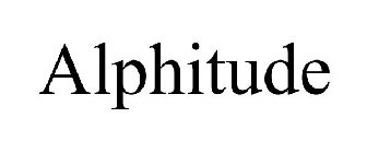 ALPHITUDE