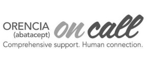 ORENCIA (ABATACEPT) ON CALL COMPREHENSIVE SUPPORT. HUMAN CONNECTION.