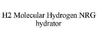 H2 MOLECULAR HYDROGEN NRG HYDRATOR
