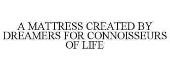 A MATTRESS CREATED BY DREAMERS FOR CONNOISSEURS OF LIFE 