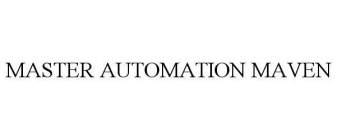 MASTER AUTOMATION MAVEN