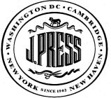 J. PRESS NEW HAVEN CAMBRIDGE WASHINGTON D.C. NEW YORK SINCE 1902