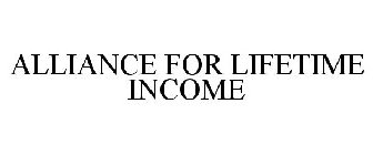 ALLIANCE FOR LIFETIME INCOME