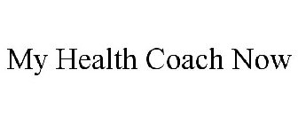 MY HEALTH COACH NOW