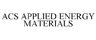 ACS APPLIED ENERGY MATERIALS