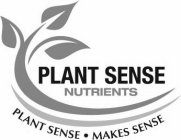 PLANT SENSE NUTRIENTS PLANT SENSE MAKES SENSE