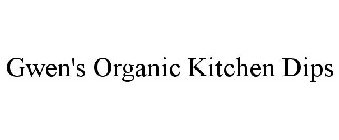 GWEN'S ORGANIC KITCHEN DIPS