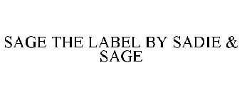 SAGE THE LABEL BY SADIE & SAGE
