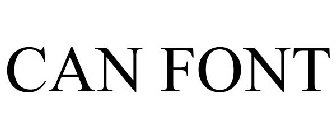 CAN FONT