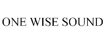 ONE WISE SOUND