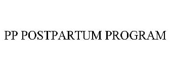 PP POSTPARTUM PROGRAM