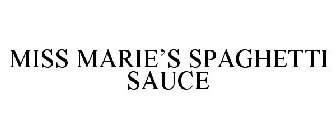 MISS MARIE'S SPAGHETTI SAUCE