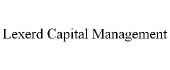 LEXERD CAPITAL MANAGEMENT