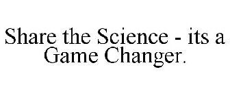SHARE THE SCIENCE - ITS A GAME CHANGER.