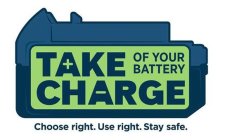 TAKE CHARGE OF YOUR BATTERY CHOOSE RIGHT. USE RIGHT. STAY SAFE.