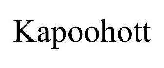 KAPOOHOTT