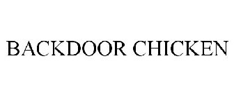 BACK DOOR CHICKEN