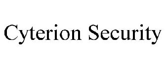 CYTERION SECURITY