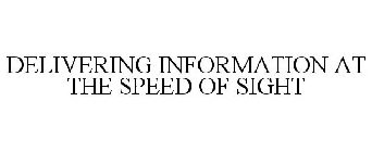 DELIVERING INFORMATION AT THE SPEED OF SIGHT