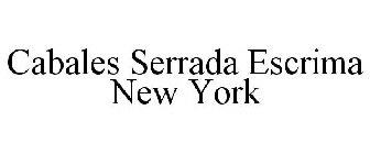 CABALES SERRADA ESCRIMA NEW YORK
