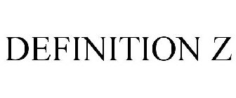 DEFINITION Z