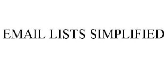 EMAIL LISTS SIMPLIFIED