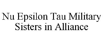 NU EPSILON TAU MILITARY SISTERS IN ALLIANCE