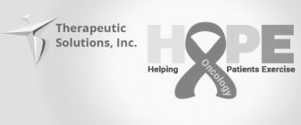 THERAPEUTIC SOLUTIONS, INC. HOPE HELPING ONCOLOGY PATIENTS EXERCISE