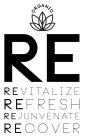 ORGANIC RE REVITALIZE REFRESH REJUNVENATE RECOVER