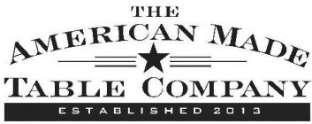 THE AMERICAN MADE TABLE COMPANY ESTABLISHED 2013