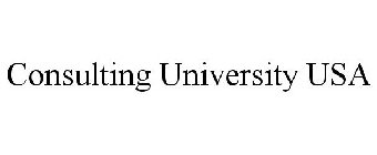CONSULTING UNIVERSITY USA