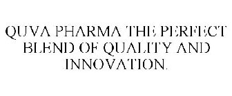 QUVA PHARMA THE PERFECT BLEND OF QUALITY AND INNOVATION.