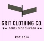 GRIT CLOTHING CO. SOUTH SIDE CHICAGO EST 2018