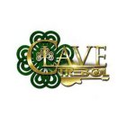A GREEN STYLIZED 4 LEAF CLOVER, A SMALLER GOLD STYLIZED 3 LEAF CLOVER, IN CAPITAL LETTERS LAID OVER THE CLOVERS THE WORDS CLAVE TREBOL, THE WORD TREBOL FEATURES A STYLIZED LETTER E AND A STYLIZED LETT