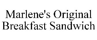 MARLENE'S ORIGINAL BREAKFAST SANDWICH