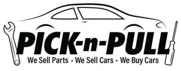 PICK-N-PULL WE SELL PARTS · WE SELL CARS · WE BUY CARS