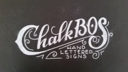 CHALKBOS HAND LETTERED SIGNS