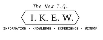 THE NEW I.Q. I.K.E.W. INFORMATION ·KNOWLEDGE·EXPERIENCE·WISDOM
