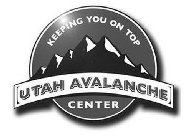 KEEPING YOU ON TOP UTAH AVALANCHE CENTER