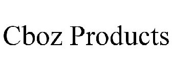 CBOZ PRODUCTS