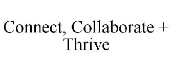 CONNECT, COLLABORATE + THRIVE