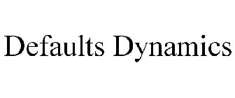 DEFAULTS DYNAMICS