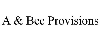A & BEE PROVISIONS