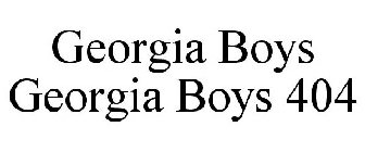 GEORGIA BOYS GEORGIA BOYS 404