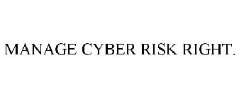 MANAGE CYBER RISK RIGHT.