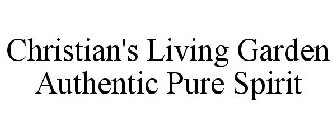 CHRISTIAN'S LIVING GARDEN AUTHENTIC PURE SPIRIT